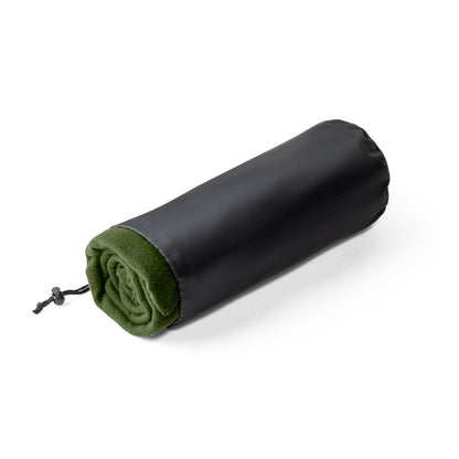 GALLIOT promotional home textile in dark green with custom logo branding
