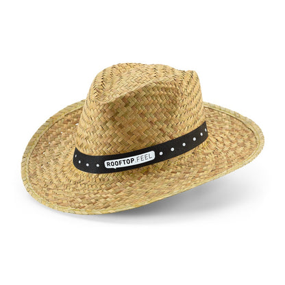 JEAN POLI promotional hat in black with custom logo branding