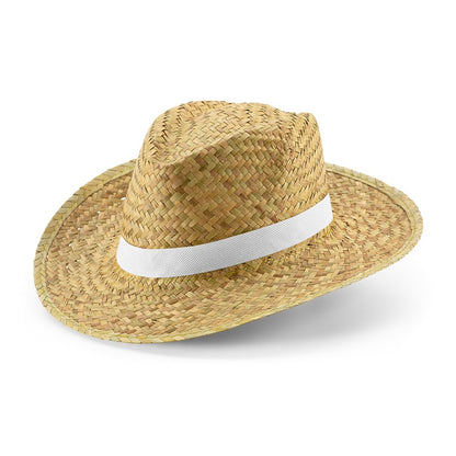 JEAN POLI promotional hat in white with custom logo branding