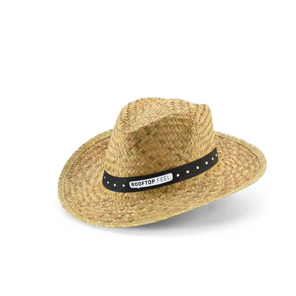 JEAN POLI promotional hat (complete set view) with custom logo branding