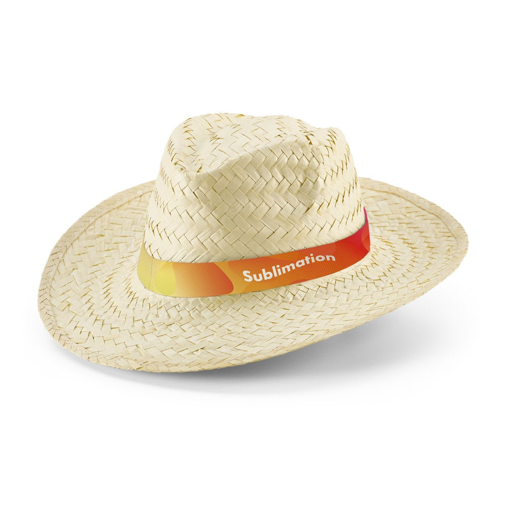 EDWARD RIB promotional hat in white with custom logo branding