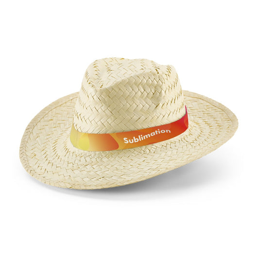 EDWARD RIB promotional hat in white with custom logo branding