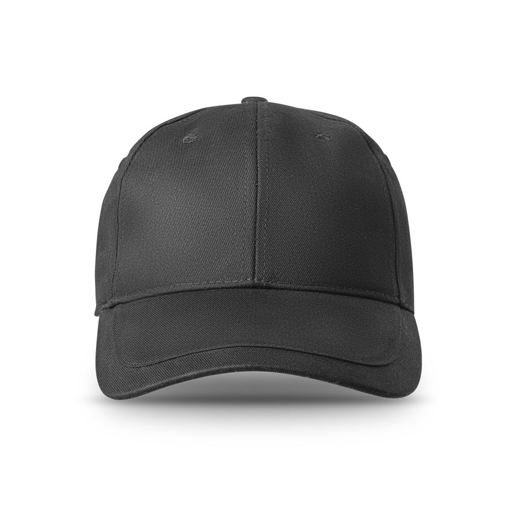 RYAN promotional cap in black (detail view) with custom logo branding