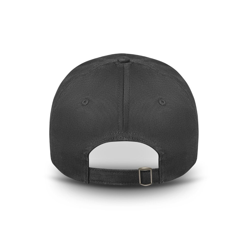 RYAN promotional cap in black (detail view) with custom logo branding