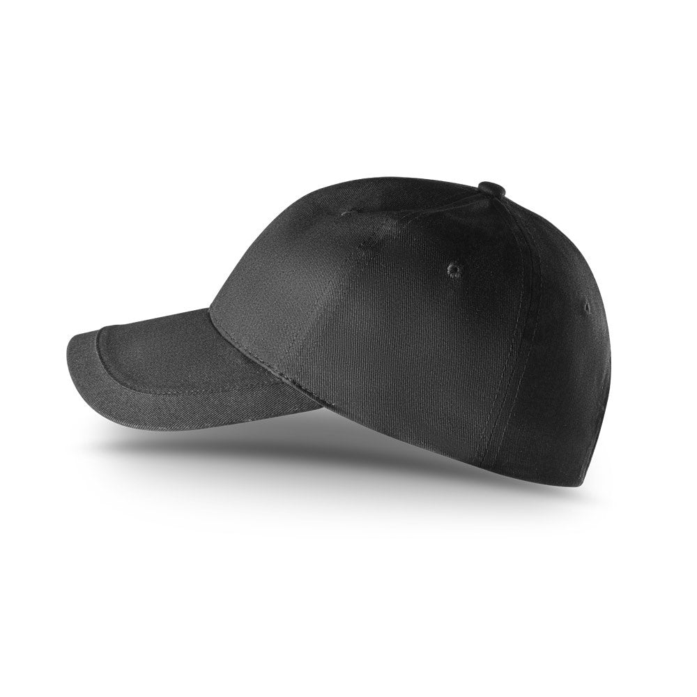 RYAN promotional cap in black (detail view) with custom logo branding