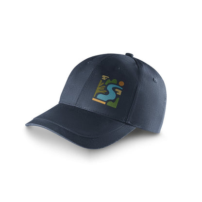 RYAN promotional cap in blue with custom logo branding