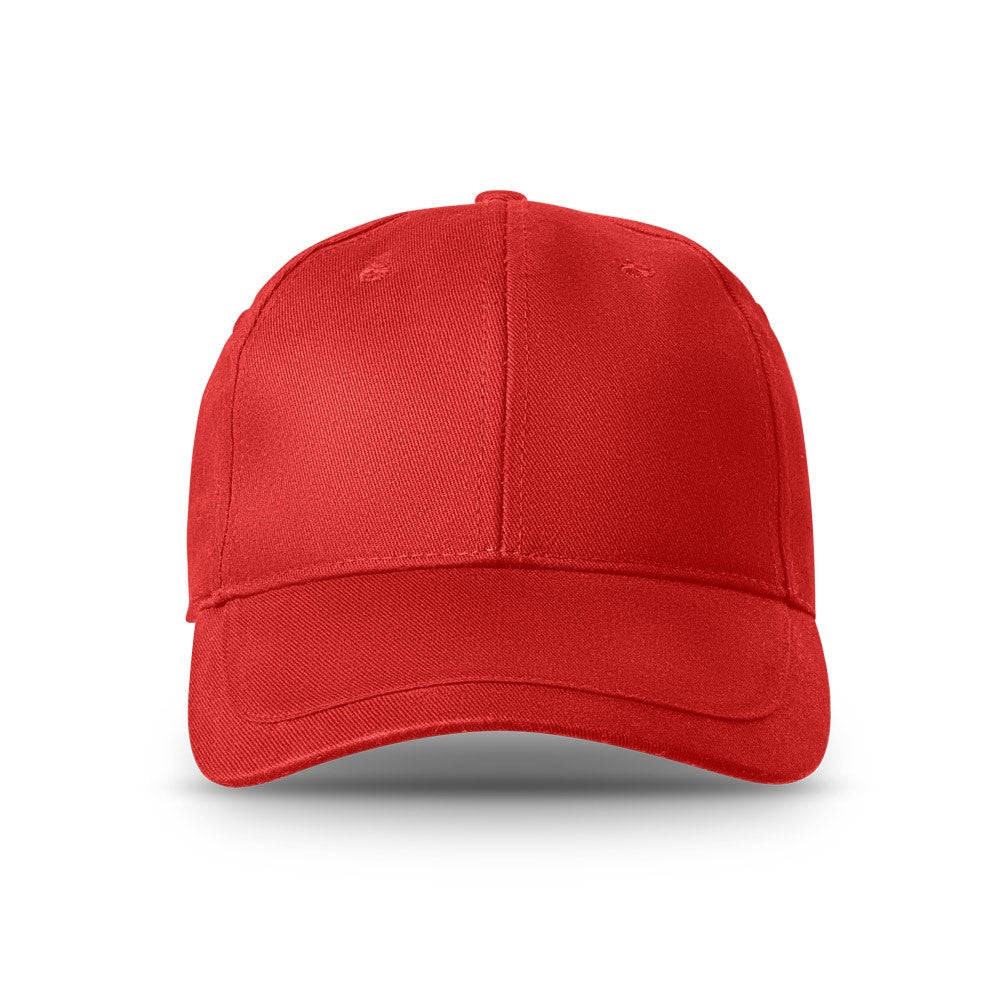 RYAN promotional cap in red (detail view) with custom logo branding