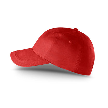 RYAN promotional cap in red (detail view) with custom logo branding