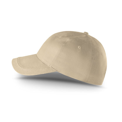 RYAN promotional cap in beige (detail view) with custom logo branding