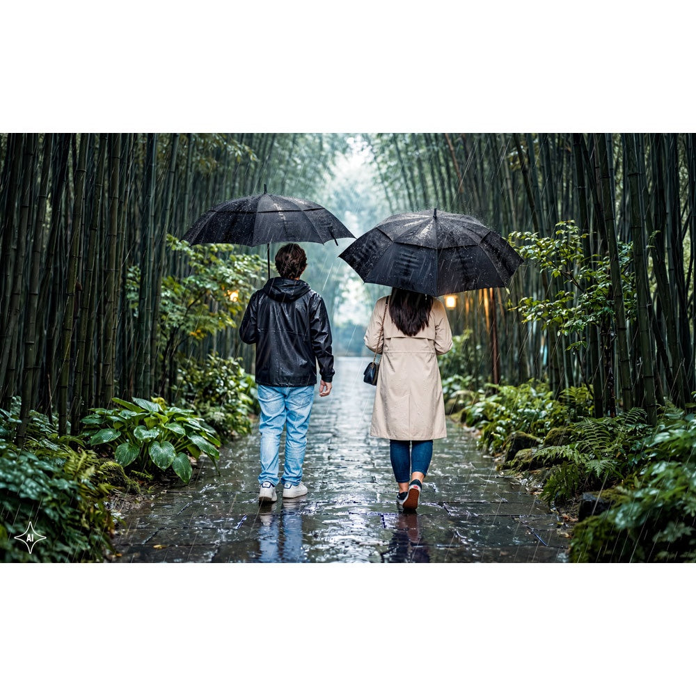 GAVIN promotional umbrella with custom logo branding