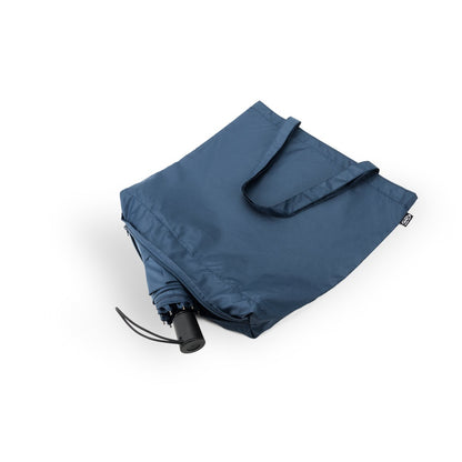 SKYLAR promotional umbrella in blue with custom logo branding
