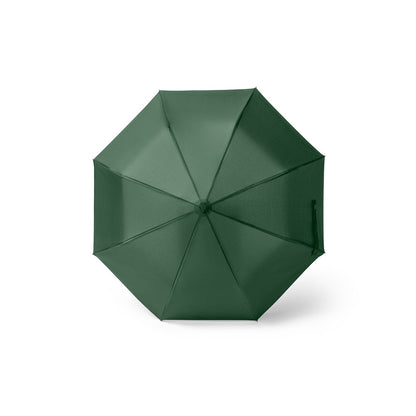 SKYLAR promotional umbrella in dark green (detail view) with custom logo branding