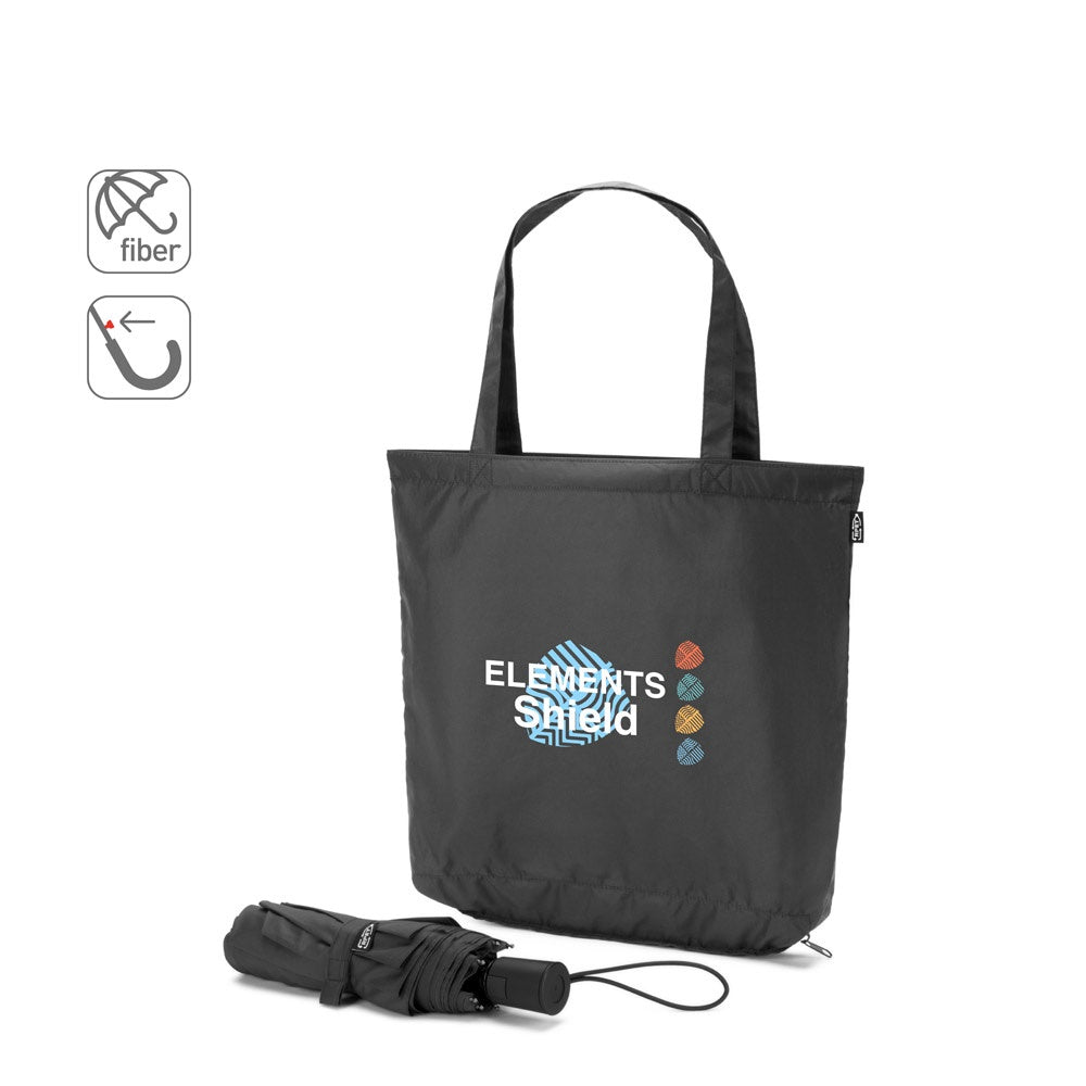 SKYLAR promotional umbrella (complete set view) with custom logo branding