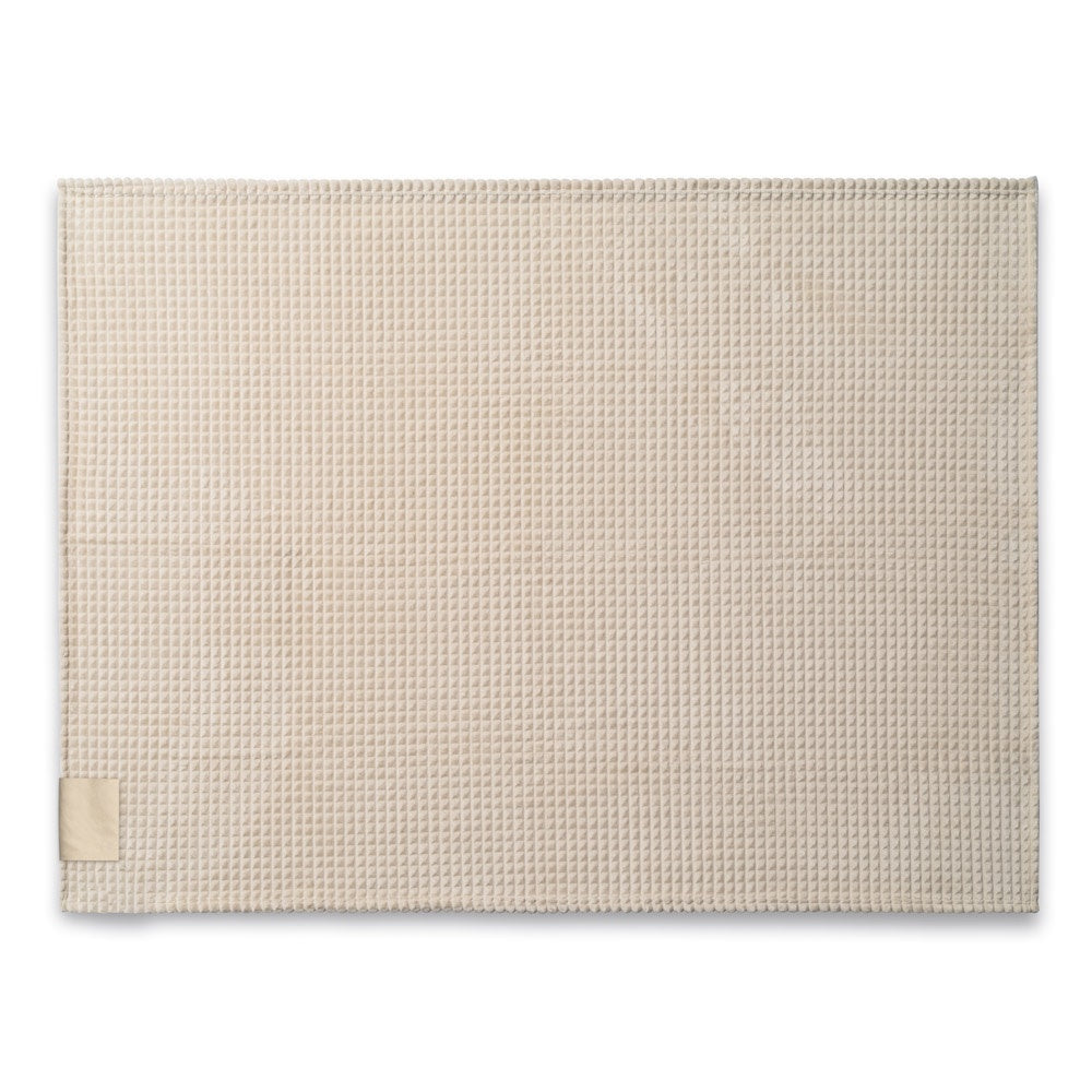 CELINE promotional home textile in beige (detail view) with custom logo branding