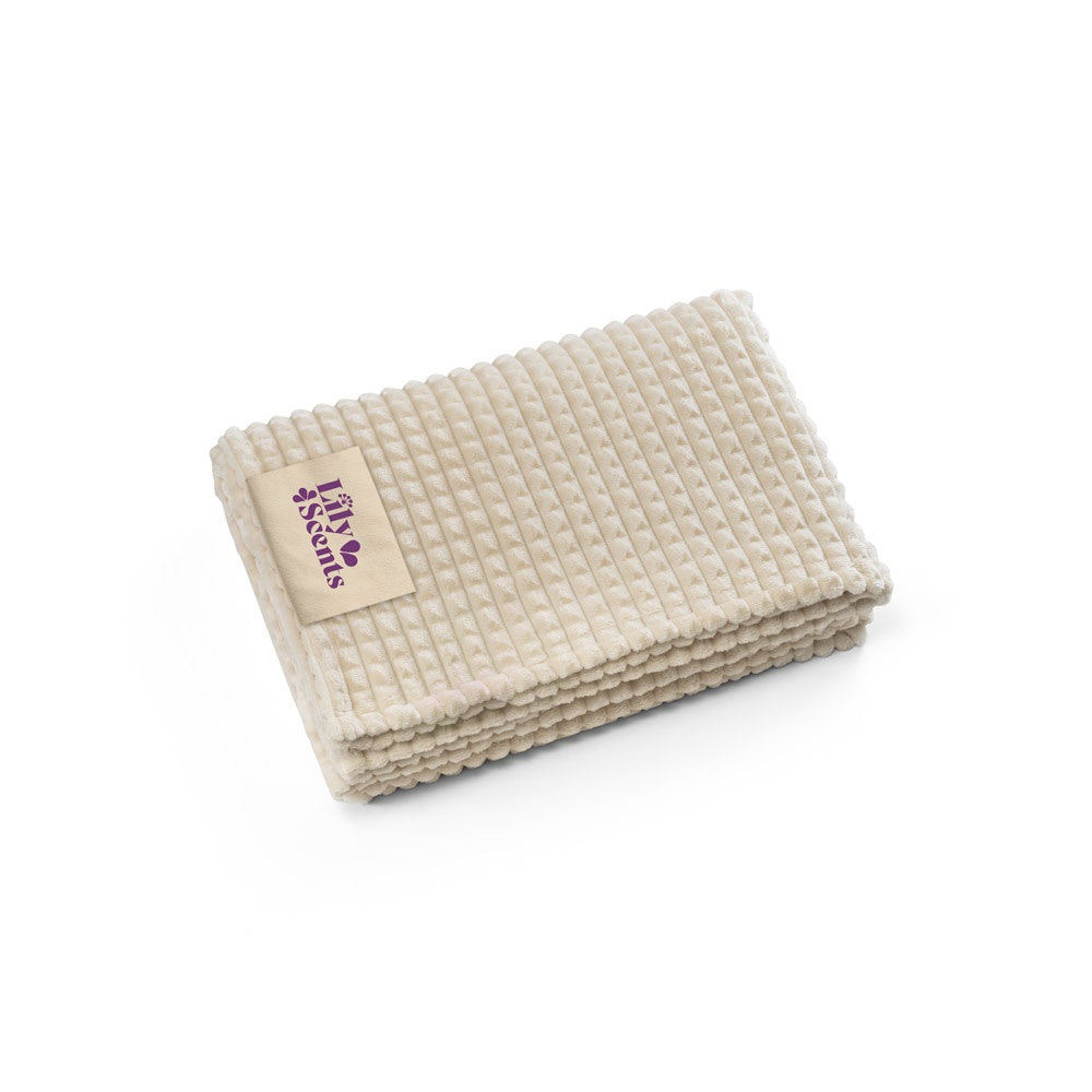 CELINE promotional home textile in beige with custom logo branding
