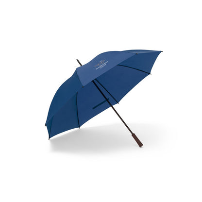 ZANE promotional umbrella in blue with custom logo branding