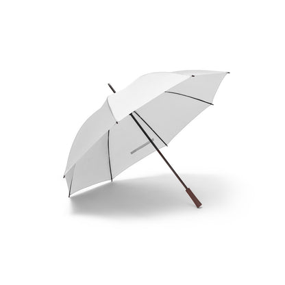 ZANE promotional umbrella in white with custom logo branding