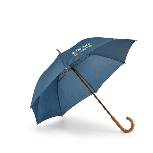 BETSEY promotional umbrella (complete set view) with custom logo branding