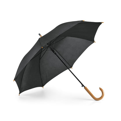PATTI promotional umbrella in black with custom logo branding