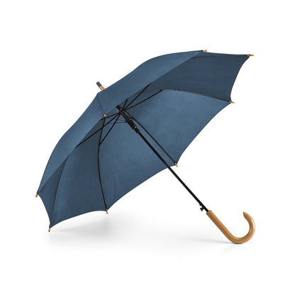 PATTI promotional umbrella in blue with custom logo branding