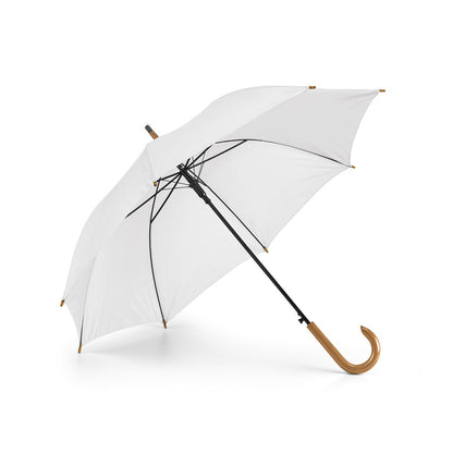 PATTI promotional umbrella in white with custom logo branding