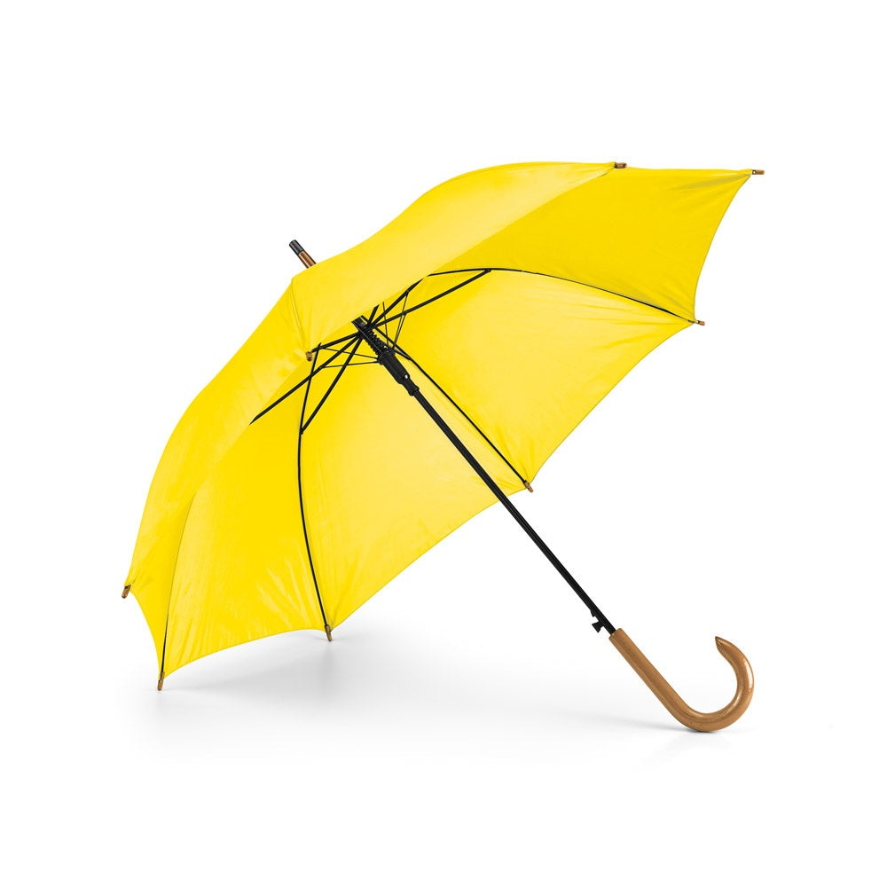 PATTI promotional umbrella in yellow with custom logo branding