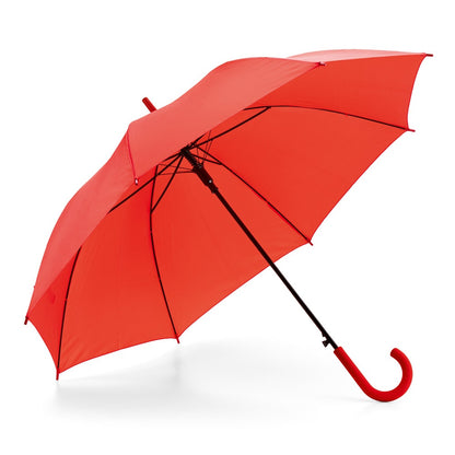 MICHAEL promotional umbrella in red with custom logo branding