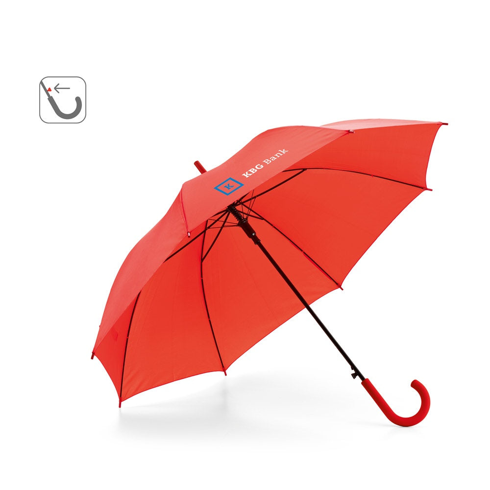 MICHAEL promotional umbrella (complete set view) with custom logo branding