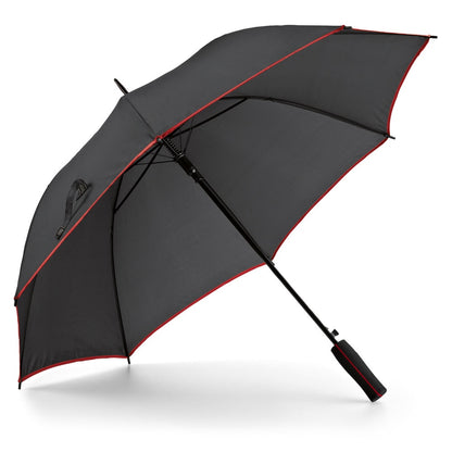 JENNA promotional umbrella in red with custom logo branding