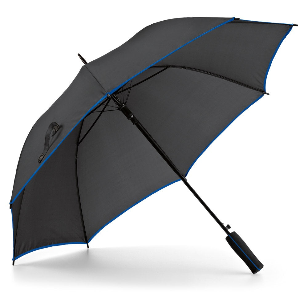 JENNA promotional umbrella in royal blue with custom logo branding