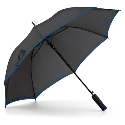 JENNA promotional umbrella in royal blue with custom logo branding