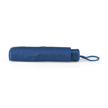 MARIA promotional umbrella in blue (detail view) with custom logo branding