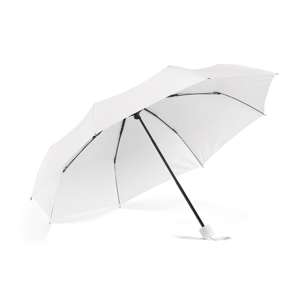 MARIA promotional umbrella in white with custom logo branding