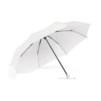 MARIA promotional umbrella in white with custom logo branding
