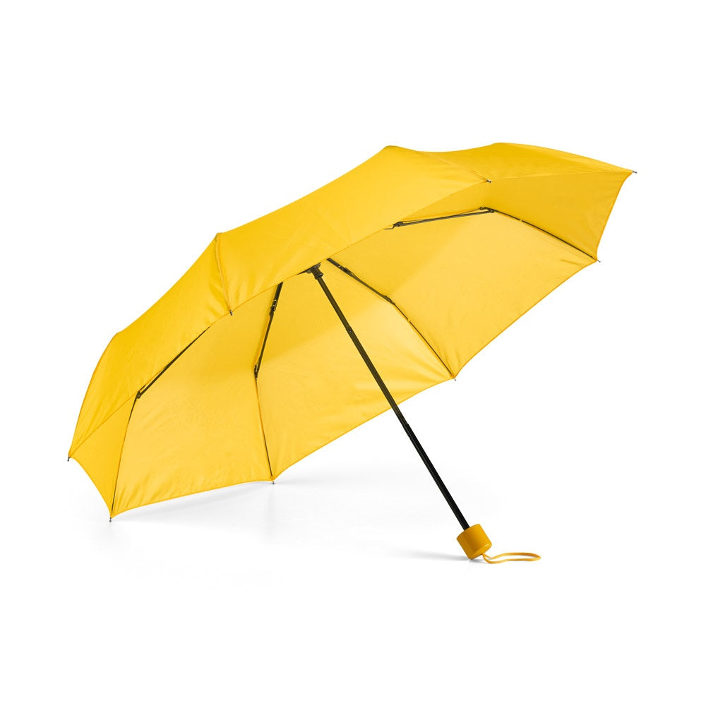MARIA promotional umbrella in yellow with custom logo branding
