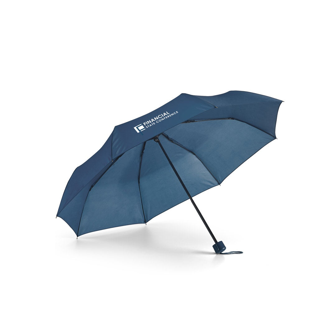 MARIA promotional umbrella (complete set view) with custom logo branding