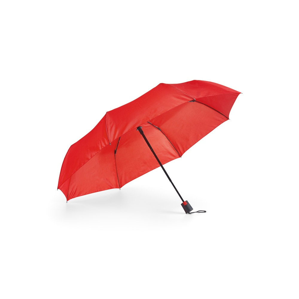 TOMAS promotional umbrella in red with custom logo branding