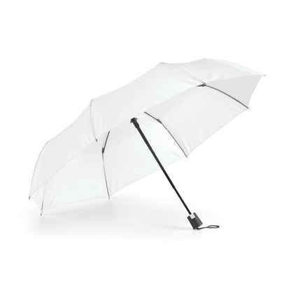 TOMAS promotional umbrella in white with custom logo branding
