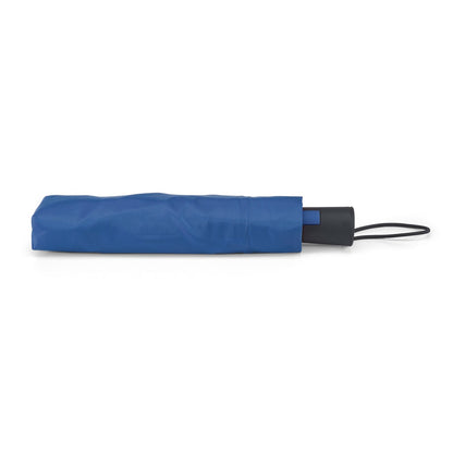 TOMAS promotional umbrella in royal blue (detail view) with custom logo branding