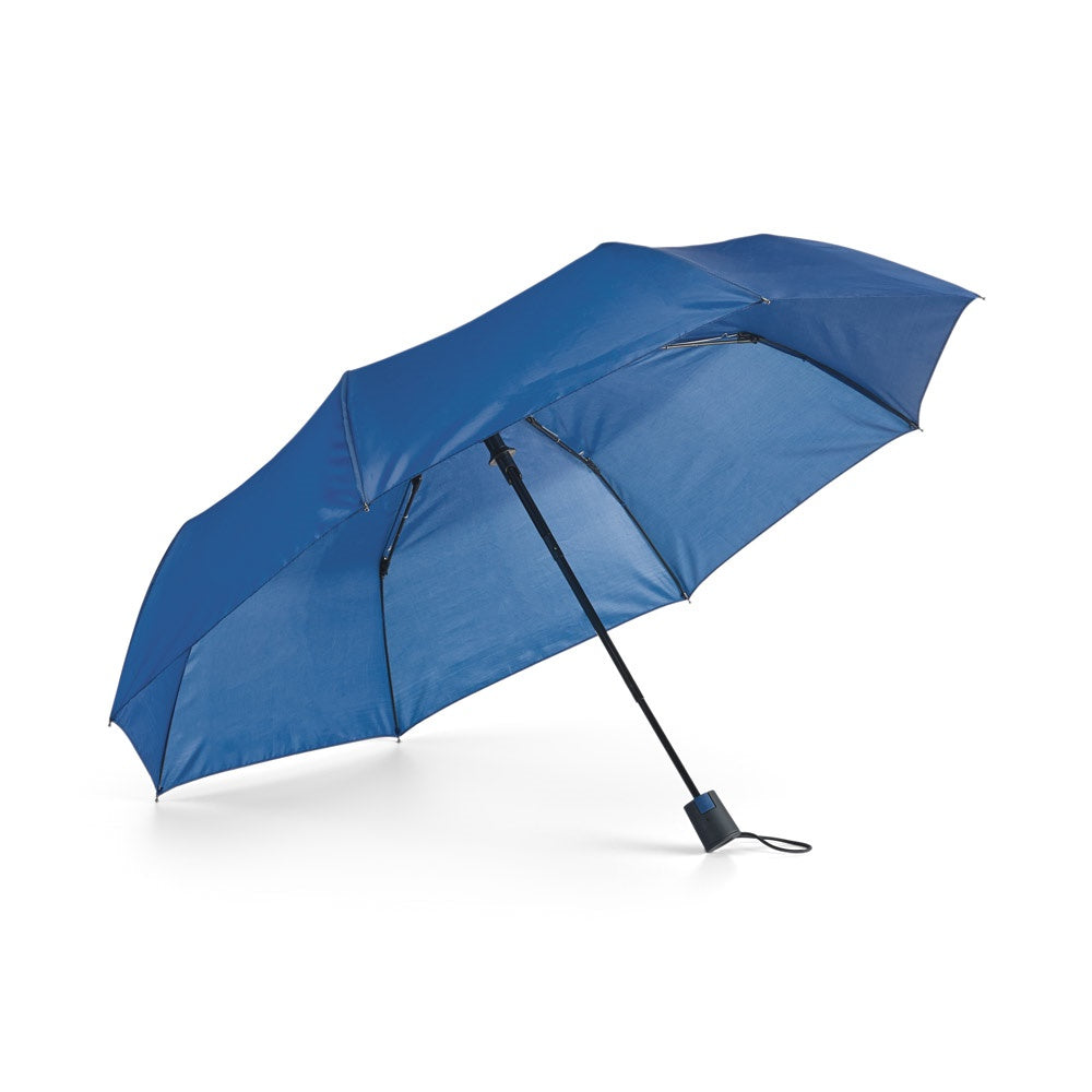 TOMAS promotional umbrella in royal blue with custom logo branding