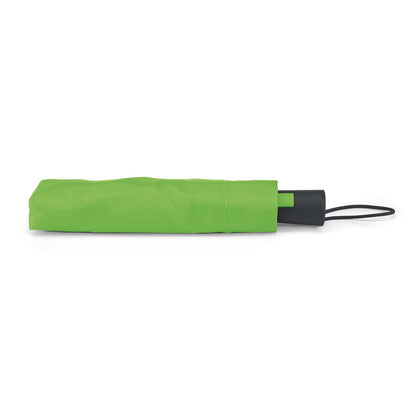 TOMAS promotional umbrella in light green (detail view) with custom logo branding