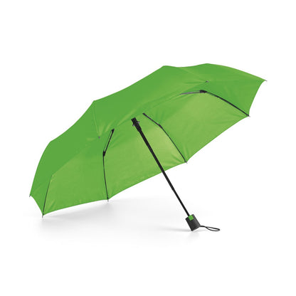 TOMAS promotional umbrella in light green with custom logo branding