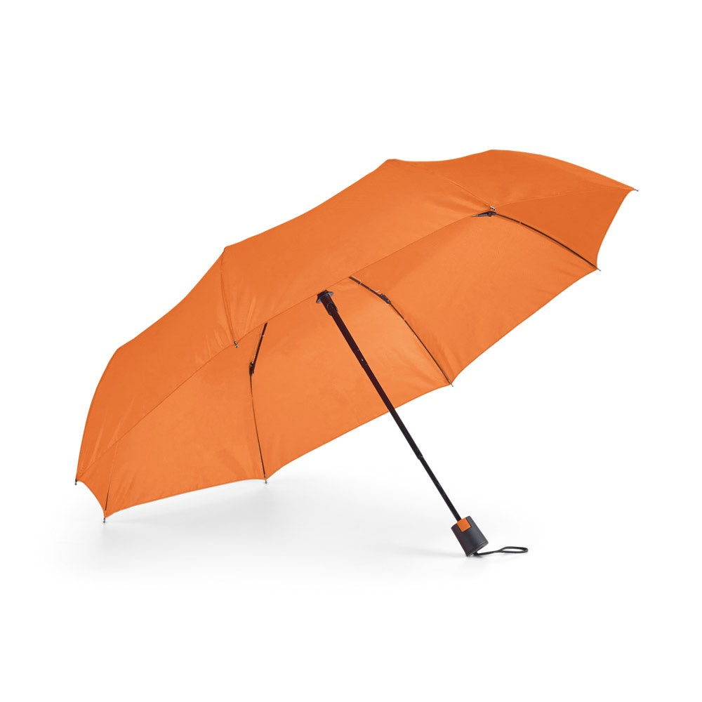 TOMAS promotional umbrella in orange with custom logo branding