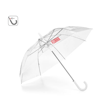 NICHOLAS promotional umbrella (complete set view) with custom logo branding