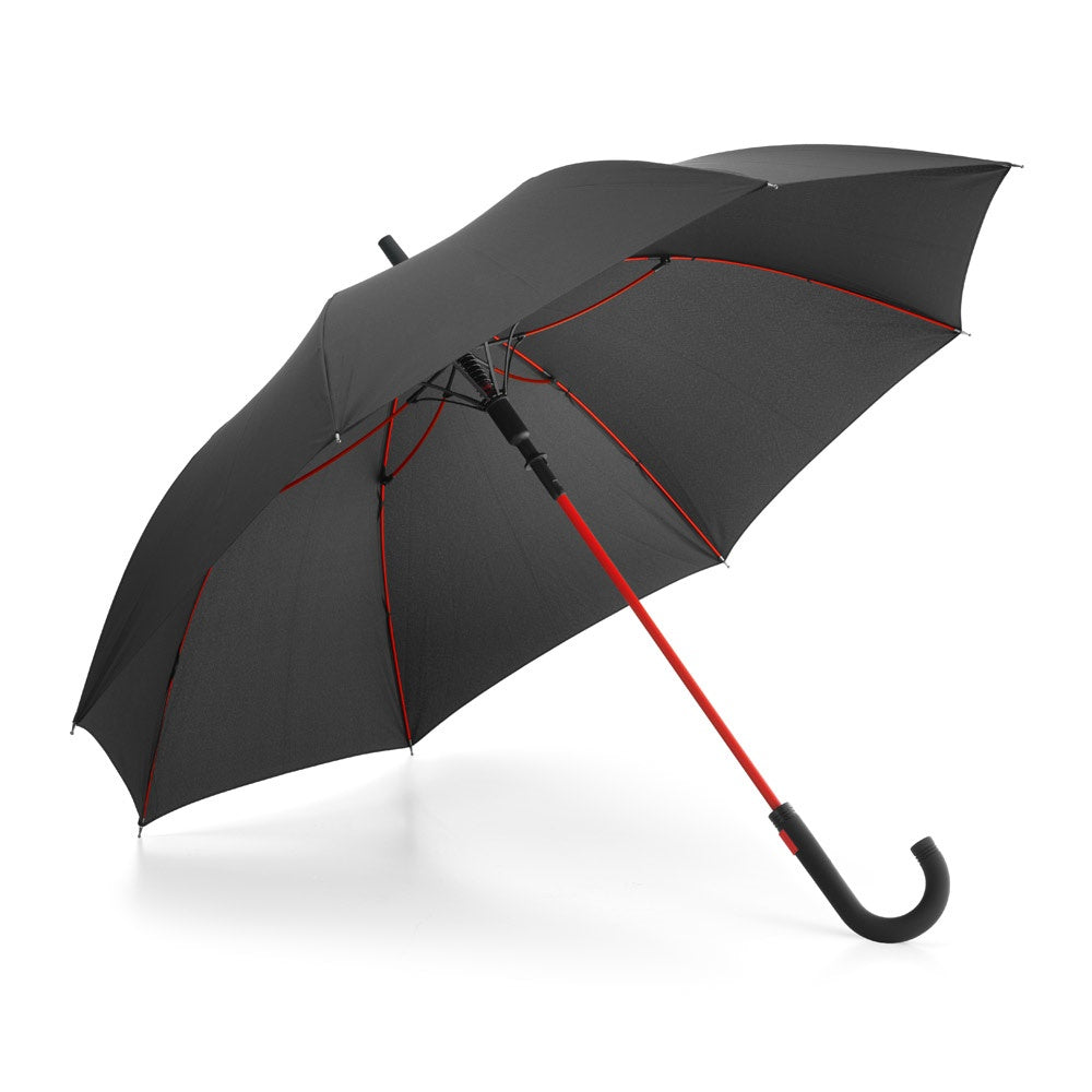ALBERTA promotional umbrella in red with custom logo branding
