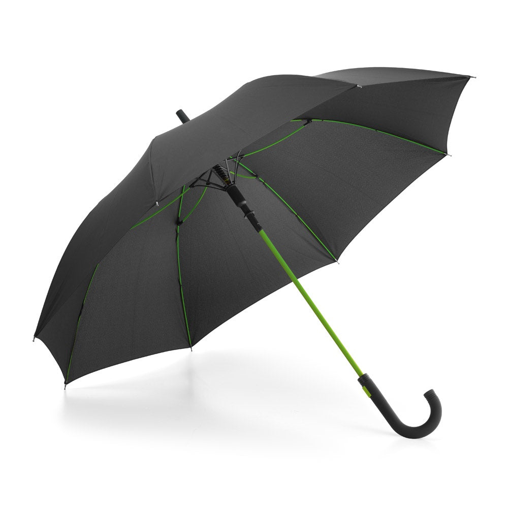 ALBERTA promotional umbrella in light green with custom logo branding