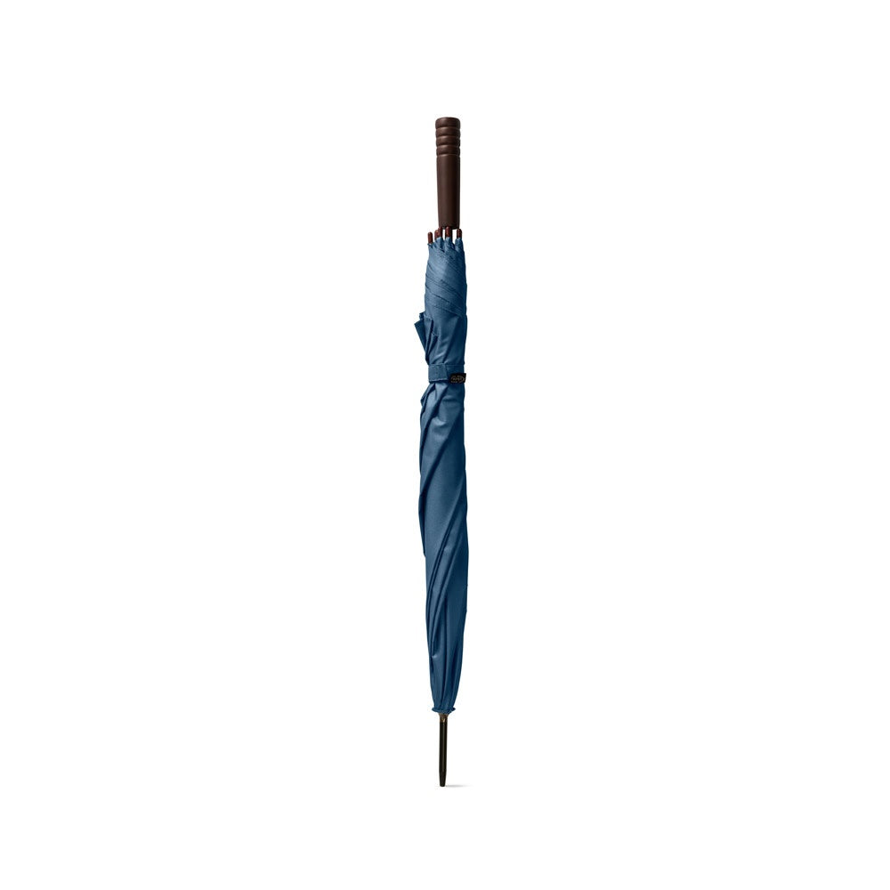 APOLO promotional umbrella in blue (detail view) with custom logo branding