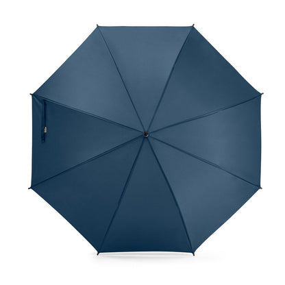 APOLO promotional umbrella in blue (detail view) with custom logo branding