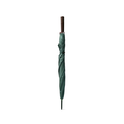 APOLO promotional umbrella in dark green (detail view) with custom logo branding