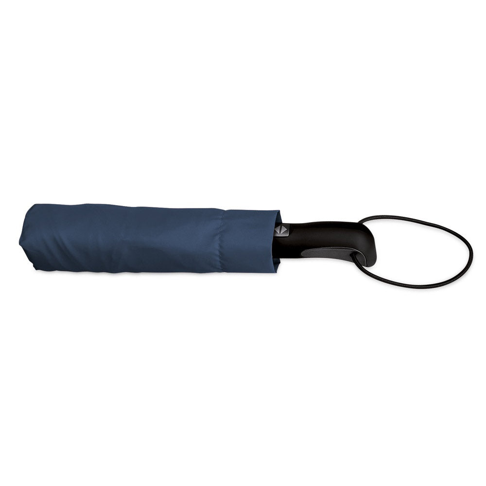 CAMPANELA promotional umbrella in blue (detail view) with custom logo branding